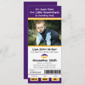 Invitation Billet d'anniversaire de football (Devant / Derrière)