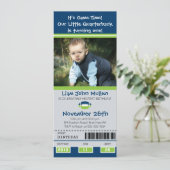 Invitation Billet d'anniversaire de football (Debout devant)