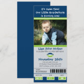 Invitation Billet d'anniversaire de football (Devant / Derrière)