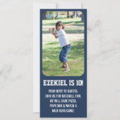 Invitation Billet d'anniversaire de la marine américaine et d (Dos)