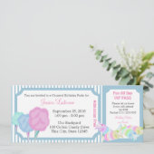 Invitation Billet d'anniversaire du carnaval de Sweet (Debout devant)