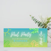 Invitation Billet d'anniversaire du garçon de la fête de la p (Debout devant)