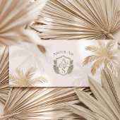 Invitation Billet d'Avion de Planche Tropicale pour Mariage d
