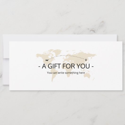 Invitation Billet d'avion Editable Washington DC Plane, Washi (Dos)