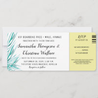 Billet d'avion Green Palm Destination Mariage RSVP