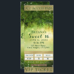Invitation Billet de 16 parties VIP Sweet Enchanted Green For<br><div class="desc">Personnaliser pour tout événement</div>