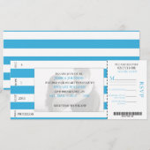 Invitation Billet de base-ball (Devant / Derrière)