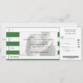 Invitation Billet de baseball (Devant)