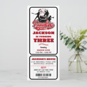 Invitation Billet de baseball de la recrue de l'année 3e anni (Debout devant)