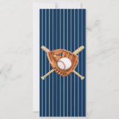 Invitation Billet de baseball personnalisé Anniversaire avec  (Dos)