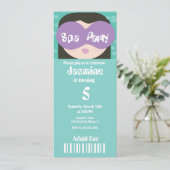 Invitation Billet de beauté de Spa Style d'anniversaire (Debout devant)