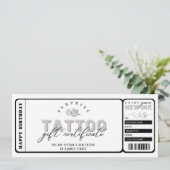 Invitation Billet de bon cadeau pour tatouage personnel (Debout devant)