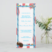 Invitation Billet de bonbons Invitation/Carte Menu (Debout devant)