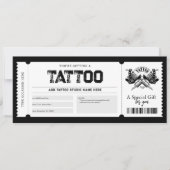 Invitation Billet de cadeau de tatouage (Devant)