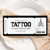 Billet de cadeau de tatouage