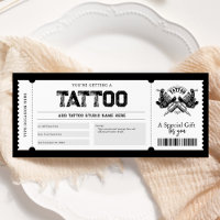 Billet de cadeau de tatouage