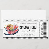 Invitation billet de cinéma (Devant / Derrière)