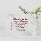 Invitation Billet de cinéma / Bille (Debout devant)