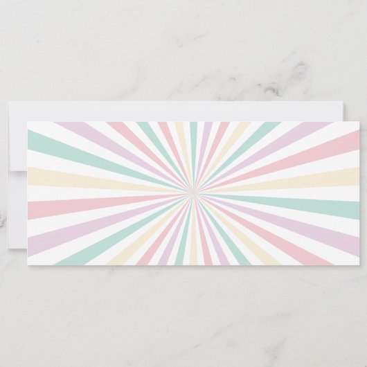 Invitation Billet de Cirque de Carnaval de Girly Pastel (Dos)