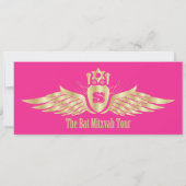 Invitation Billet de concert Bat Mitzvah Enregistrez la date  (Dos)