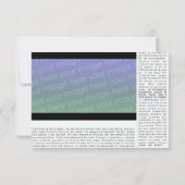 Invitation billet de concert bleu-chaud (Dos)