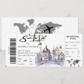 Invitation Billet de dernière minute pour la Suisse (Devant / Derrière)