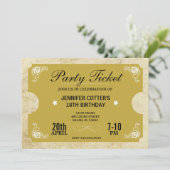 Invitation Billet de fête (Debout devant)