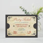 Invitation Billet de fête (Debout devant)