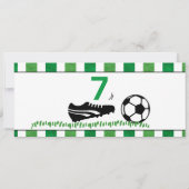 Invitation Billet de fête d'anniversaire de football Sports D (Dos)