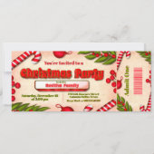 Invitation Billet de fête de Noël (Devant)
