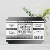 Invitation Billet de fête du 50e anniversaire en forme (Debout devant)