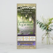 Invitation Billet de fête VIP Enchanted Forest Prom (Debout devant)