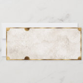 Invitation Billet de film Vintage rustique avec code QR RSVP (Dos)