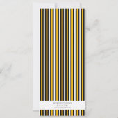 Invitation Billet de hockey noir/jaune fête d'anniversaire (Dos)