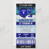 Invitation Billet de jeu de hockey personnalisé Décorations d (Devant)