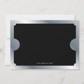 Invitation Billet de la fête d'argent (Dos)