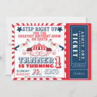 Billet de la Marine Blue Red Circus Circus Tente A
