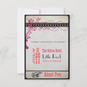 Invitation Billet de lecture RSVP (3,5 x 5) (Devant)