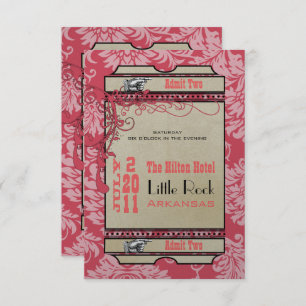 Invitation Billet de lecture RSVP (3,5 x 5)