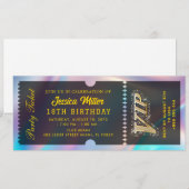 Invitation Billet de l'événement Glam Celebration (Devant / Derrière)