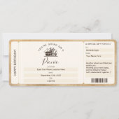 Invitation Billet de Montée en Surprise Pique-Nique Anniversa (Devant)