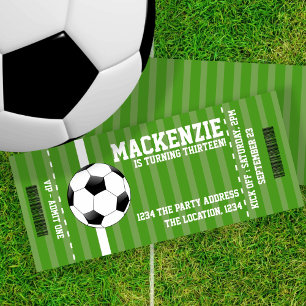 Invitation Billet de nouveauté de football personnalisé