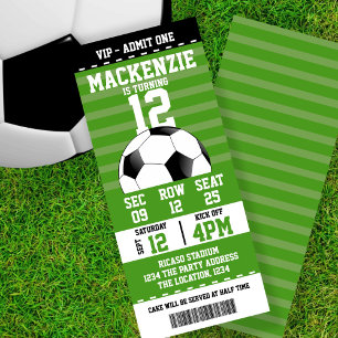 Invitation Billet de nouveauté de football personnalisé