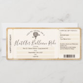 Invitation Billet de passe d'embarquement surprise Montgolfiè (Devant)