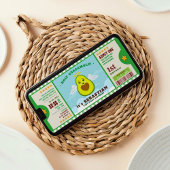 Invitation Billet de premier anniversaire de Saint-guacamole