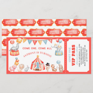 Invitation Billet de premier anniversaire du Festival Carnava