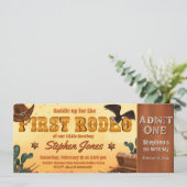 Invitation Billet de premier rodéo  (Debout devant)