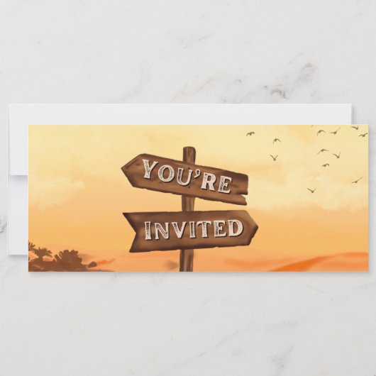 Invitation Billet de premier rodéo  (Dos)