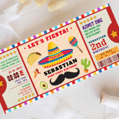 Invitation billet de première année de fête amusante