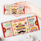 Invitation billet de première année de fête amusante